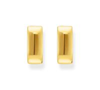 Thomas Sabo Sterling Silver Sterling Silver Bold Elegance Gold Plated Angular Hoop Earrings CR744-413-39 - Sterling Silver / Gold Plated