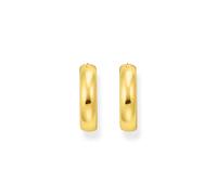 Thomas Sabo Sterling Silver Sterling Silver Bold Elegance Gold Plated Chunky Hoop Earrings CR746-413-39 - Sterling Silver / Gold Plated