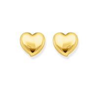 Thomas Sabo Sterling Silver Sterling Silver Bold Elegance Gold Plated Heart Shaped Earrings - Sterling Silver / Gold Plated