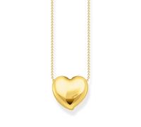Thomas Sabo Sterling Silver Sterling Silver Bold Elegance Gold Plated Heart Shaped Necklace KE2276-413-39 - Sterling Silver / Gold Plated