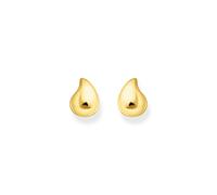 Thomas Sabo Sterling Silver Sterling Silver Bold Elegance Gold Plated Organic Shaped Earrings H2303-413-39 - Sterling Silver / Gold Plated