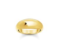 Thomas Sabo Sterling Silver Sterling Silver Bold Elegance Gold Plated Timeless Ring TR2472-413-39 - Size 54 - Sterling Silver / Gold Plated