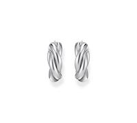THOMAS SABO Sterling Silver 20mm Intertwined Twisted Hoop Earrings CR742-001-21