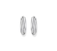 Thomas Sabo silver hoop earrings intertwined design