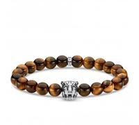 Thomas Sabo Sterling Silver Sterling Silver Brown Tiger Bracelet A1939-950-2 - Contemporary - Size 16 - Sterling Silver