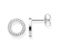 Thomas Sabo Sterling Silver Sterling Silver Circles Large Ear Studs H1947-051-14 - Refined - Silver / Zirconia