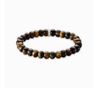 Thomas Sabo Sterling Silver Sterling Silver Gold-brown & Blue-gold Tiger's Eye Beaded - Size - 17cm - Sterling Silver / Tiger‘s Eye