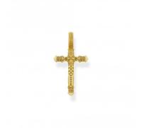 Thomas Sabo Sterling Silver Sterling Silver Gold Plated Cross Pendant PE503-413-39 - Premium - Sterling Silver / Gold Plated