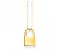 Thomas Sabo Sterling Silver Sterling Silver Gold Plated Key Necklace KE2130-413-39-L45V - - Sterling Silver / Gold Plated