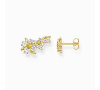 Thomas Sabo Sterling Silver Sterling Silver Gold Plated Lovely Daisy Ear Climbers H2324-414-4 - Sterling Silver / 18ct Gold Plated / Zirconia