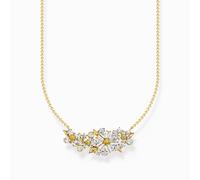 Thomas Sabo Sterling Silver Sterling Silver Gold Plated Lovely Daisy Necklace KE2085-414-4 - - Sterling Silver / 18ct Gold Plated / Zirconia