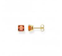 THOMAS SABO Gold Plated Orange Stone Stud Earrings H2174-472-8