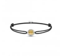 Thomas Sabo Sterling Silver Sterling Silver Gold Plated Tree Of Love Bracelet - Sterling Silver / Gold Plated / Nylon / Zirconia