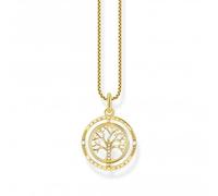 THOMAS SABO Ladies Gold Plated 'Tree of Love' Pendant Necklace KE2148-414-14-L45V