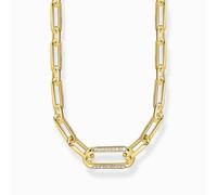 Thomas Sabo Sterling Silver Sterling Silver Gold Plated White Zirconia Links Necklace - Sterling Silver / Gold Plated / Zirconia
