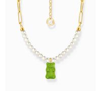 Thomas Sabo Sterling Silver Sterling Silver HARIBO Gold Plated Freshwater Pearl Green - Gold Plated / Freshwater Pearl / Sterling Silver / Glass