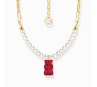 Thomas Sabo Sterling Silver Sterling Silver HARIBO Gold Plated Freshwater Pearl Red - Gold Plated / Freshwater Pearl / Sterling Silver / Glass