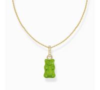 Thomas Sabo Sterling Silver Sterling Silver HARIBO Gold Plated Zirconia Green Goldbears - Glass / Gold Plated / Sterling Silver / Zirconia