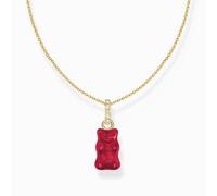Thomas Sabo Sterling Silver Sterling Silver HARIBO Gold Plated Zirconia Red Goldbears - Glass/ Gold Plated/ Sterling Silver / Zirconia