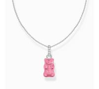 Thomas Sabo Sterling Silver Sterling Silver HARIBO Zirconia Pink Goldbears Necklace KE2209-052-9 - Sterling Silver / Glass / Zirconia