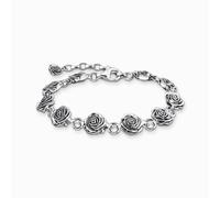 Thomas Sabo Sterling Silver Sterling Silver Midnight Rose Bracelet A2197-637-21 - Refined - Size 16 - 19 cm - Sterling Silver