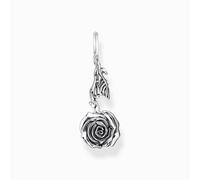 THOMAS SABO Midnight Rose Upside Down Rose & Leaf Pendant PE981-637-21