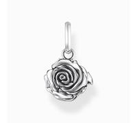 Thomas Sabo Sterling Silver Sterling Silver Midnight Rose Pendant PE982-637-21 - Sterling Silver