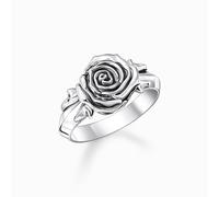 Thomas Sabo Sterling Silver Sterling Silver Midnight Rose Ring TR2487-637-21 - Distinctive - 58 - Sterling Silver