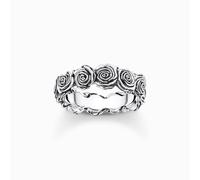 Thomas Sabo Sterling Silver Sterling Silver Midnight Rose Ring TR2488-637-21 - Signature - 54 - Sterling Silver