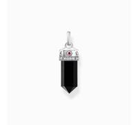 Thomas Sabo Sterling Silver Sterling Silver Onyx Hexagon Shape Pendant PE955-641-11 - - Sterling Silver / Onyx / Zirconia