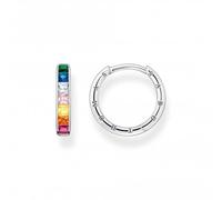 Thomas Sabo Sterling Silver Sterling Silver Pavé Colourful Stones Earrings CR668-477-7 - - Sterling Silver / Stone / Zirconia