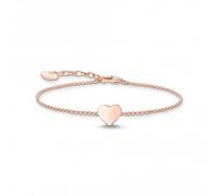 Thomas Sabo Sterling Silver Bracelet heart Recycled 925 silver 18k rose gold plating, Women, A2044-415-40-L19V