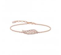 Thomas Sabo Sterling Silver Sterling Silver Rose Gold Plated Pink Stones Phoenix Wing - Sterling Silver / Rose Gold Plated / Stone