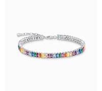 Thomas Sabo Sterling Silver Sterling Silver Stones Tennis Bracelet - Sterling Silver/Corundum/Spinel/Zirconia