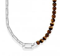 Thomas Sabo Sterling Silver Sterling Silver Tiger's Eye Beads And Chain Necklace