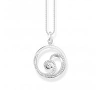 Thomas Sabo Sterling Silver Sterling Silver Wave White Stones Necklace KE2143-051-14-L45V - - Sterling Silver / Zirconia