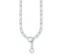 Thomas Sabo Sterling Silver Sterling Silver Zirconia Ring Clasp Link Necklace - Sterling Silver / Zirconia