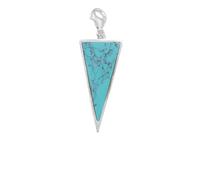 Thomas Sabo Sterling Silver Turquoise Triangle Charm Jewellery For Her