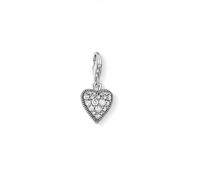 Thomas Sabo Sterling Silver Vintage Zirconia Heart Charm 1747-643-14