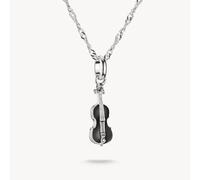 Thomas Sabo Sterling Silver Wednesday Enamel Cello Necklace - Sterling Silver / Rhodium Plated / Enamel