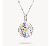 Thomas Sabo Sterling Silver Wednesday Enamel Window Necklace - Sterling Silver / Rhodium Plated / Enamel