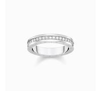 Thomas Sabo Sterling Silver White Pavé Stones Ring TR2254-051-14 - Size 48 - Sterling Silver/Zirconia