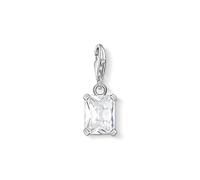 Thomas Sabo Sterling Silver White Rectangle Charm Pendant