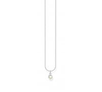 Thomas Sabo 925 Sterling Silver Pearl Necklace of Length 38-45cm