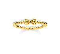 Thomas Sabo Sterling Siver Yellow Gold Infinity Knot Ring TR2320-413-39-60 - Size 50 - Sterling Silver
