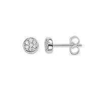 Thomas Sabo Stud Earrings Sparkling Circles 925 Sterling Silver H1848-051-14