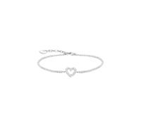 Thomas Sabo Tennis Bracelet Heart With Stones 925 Sterling Silver A2177-051-14-L19V