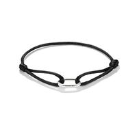THOMAS SABO Charm Club Connect Black Textile Bracelet C1210-001-11-L24V