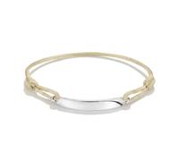 Thomas Sabo Textile bracelet engravable beige Recycled Sterling Silver, Textile