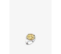 Thomas Sabo Thomas Sabo Faith, Love, Hope 18ct Yellow-Gold Plated Sterling-Silver Signet Ring Yellow Gold-Coloured U